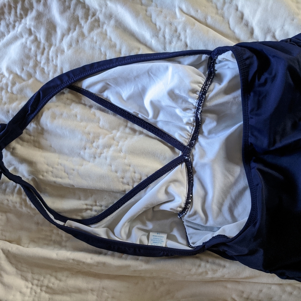 Navy Halter One Piece - image 3